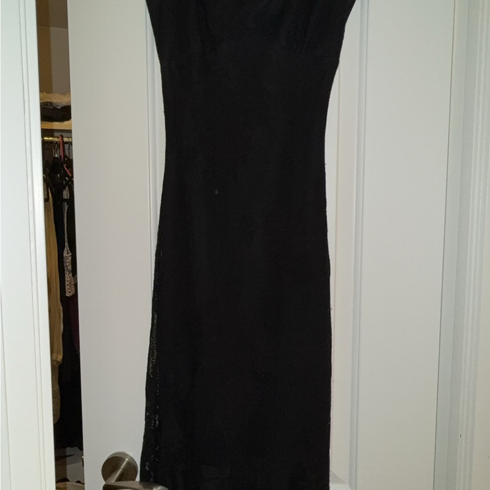 Betsey Johnson Black Midi Dress